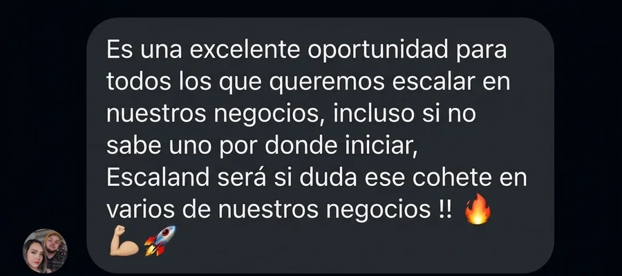 Mensaje real de un fundador después de una sesión