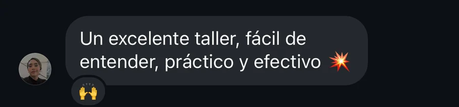 Mensaje real de un fundador después de una sesión