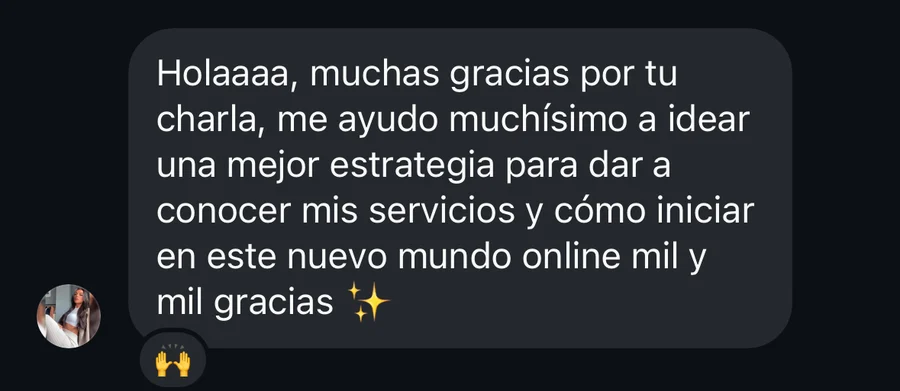 Mensaje real de un fundador después de una sesión